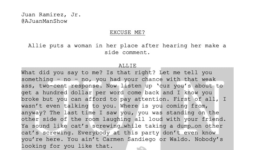 WOMEN+ (18-25) EXCUSE ME?