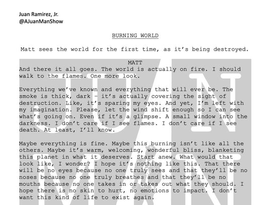 MEN+ (18-25) BURNING WORLD