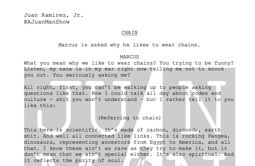 MEN+ (18-25) CHAIN (BLACK DIASPORA)