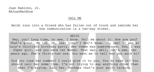 WOMEN+ (18-25) CALL ME