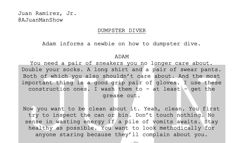 MEN+ (36-55) DUMPSTER DIVER