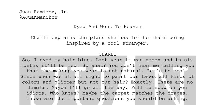 WOMEN+ (18-25) DYED AND WENT TO HEAVEN