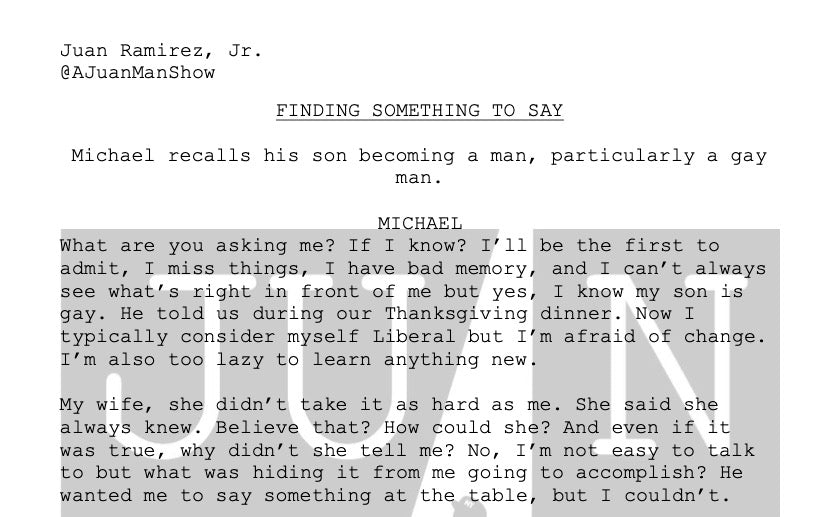 MEN+ (36-55) FINDING SOMETHING TO SAY