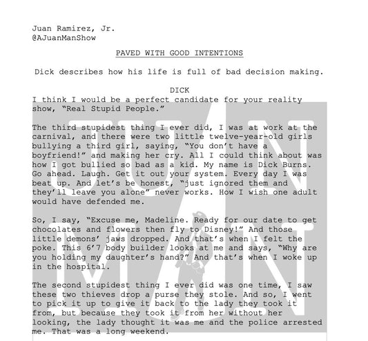 MEN+ (18-25) PAVED WITH GOOD INTENTIONS