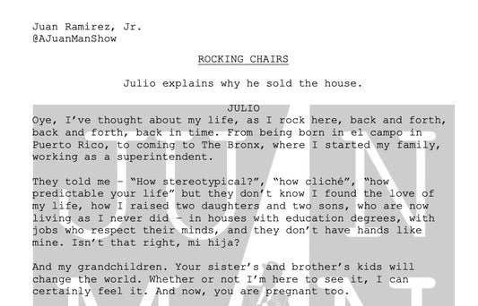 MEN+ (65+) ROCKING CHAIRS (Latino Diaspora)