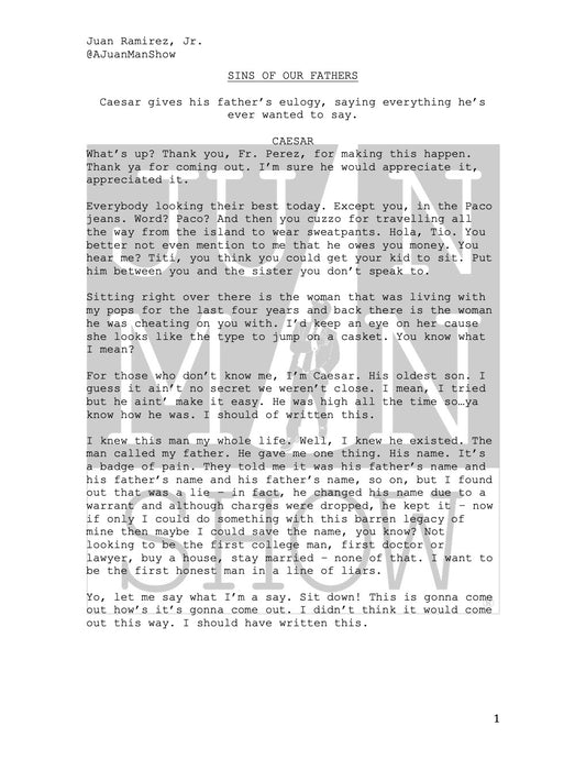 MEN+ (36-55) SINS OF OUR FATHERS (Latino Diaspora)