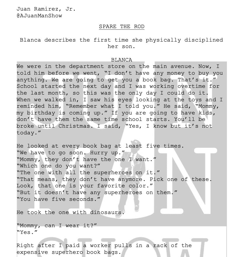 WOMEN+ (36-55) SPARE THE ROD