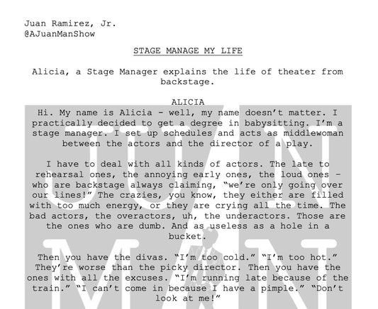 WOMEN+ (18-25) STAGE MANAGE MY LIFE