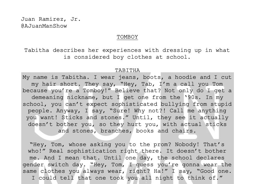 WOMEN+ (13-17) TOMBOY (LGBTQIA+)