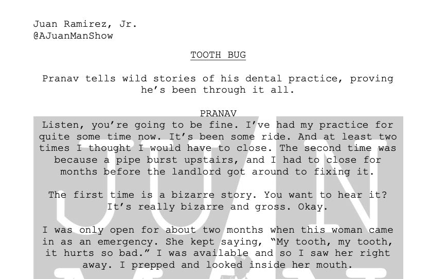 MEN+ (36-55) TOOTH BUG (Indian Diaspora)