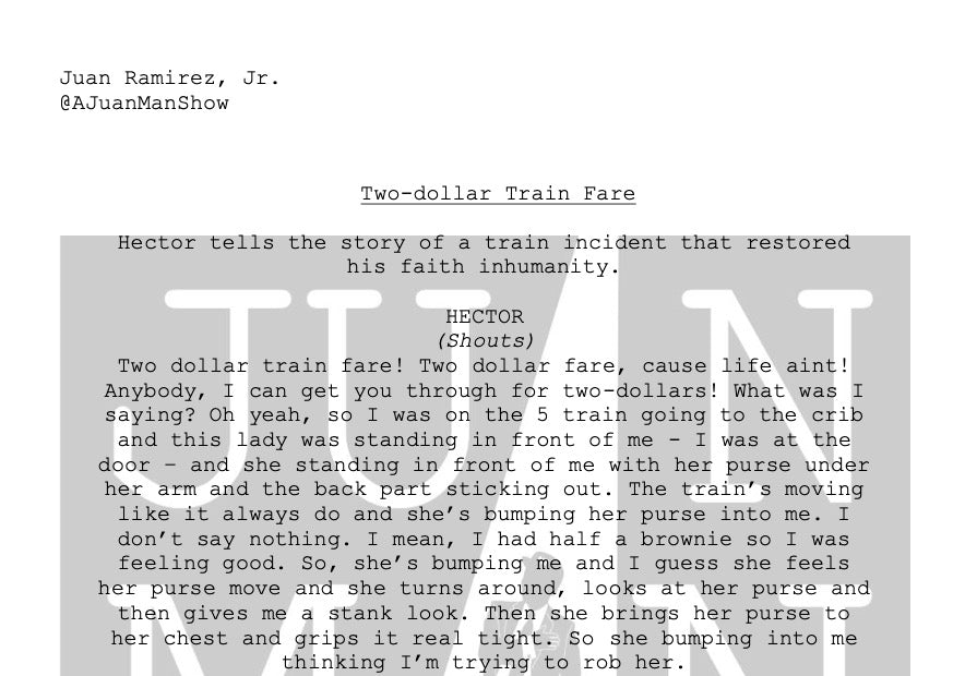 MEN+ (36-55) TWO DOLLAR TRAIN FARE