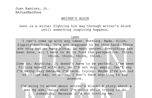 MEN+ (56-64) WRITER'S BLOCK